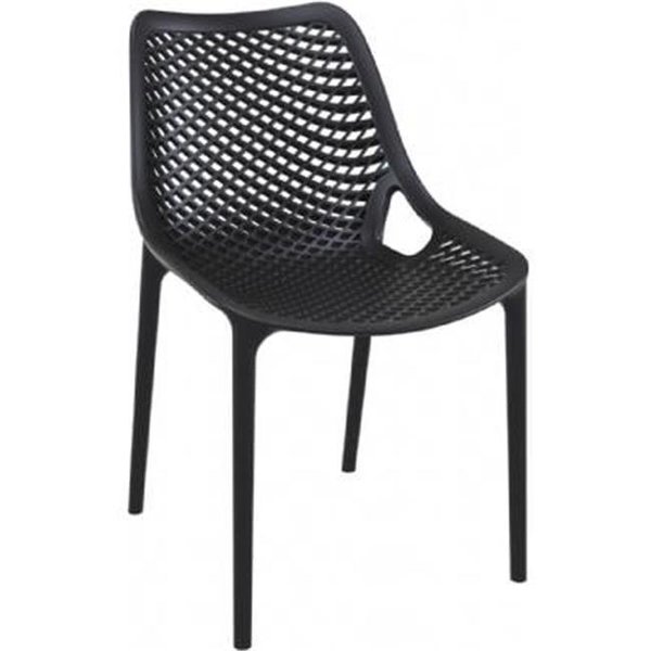 Fine-Line Air Outdoor Dining Chair  Black - Set of 2 FI625237